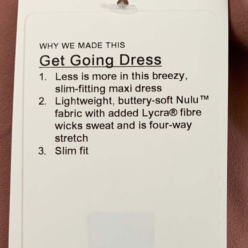 Get going dress maxi red dust lululemon size 10 - Picture 4 of 7